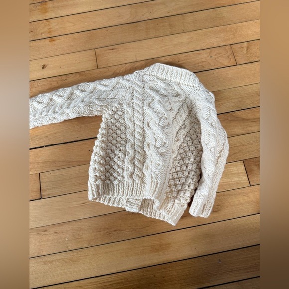 Shepley Baby Aran Wool Cardigan